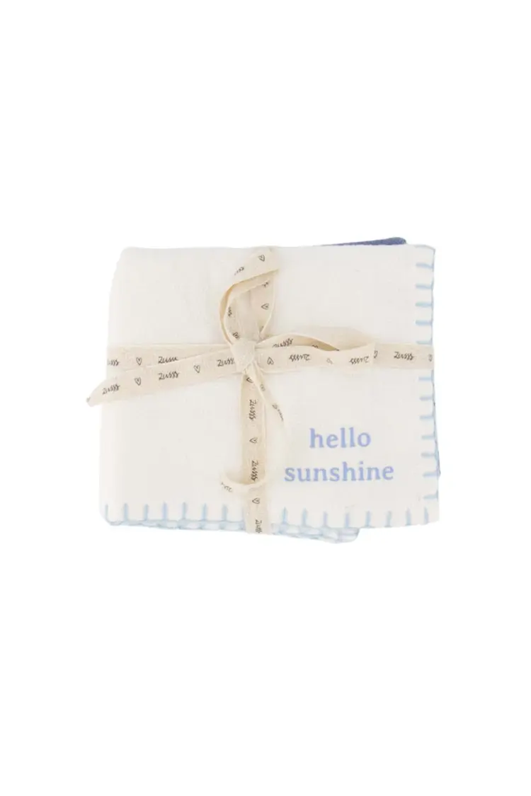 Zusss Zusss | Vaatdoekjes hello sunshine happy place set2