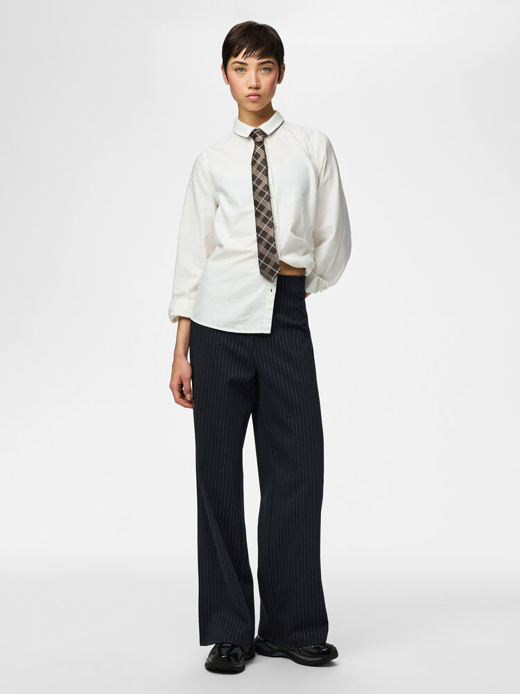 Pieces Pieces | Broek wide Bia maritime blue NOOS