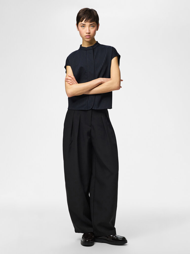 Pieces Pieces | Pantalon wide Bia maritime blue NOOS