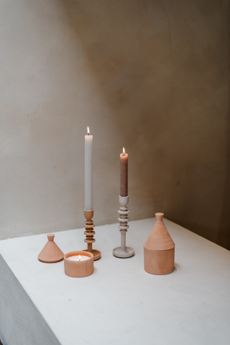 Home society Home Society | Kaars in pot terracotta 14cm