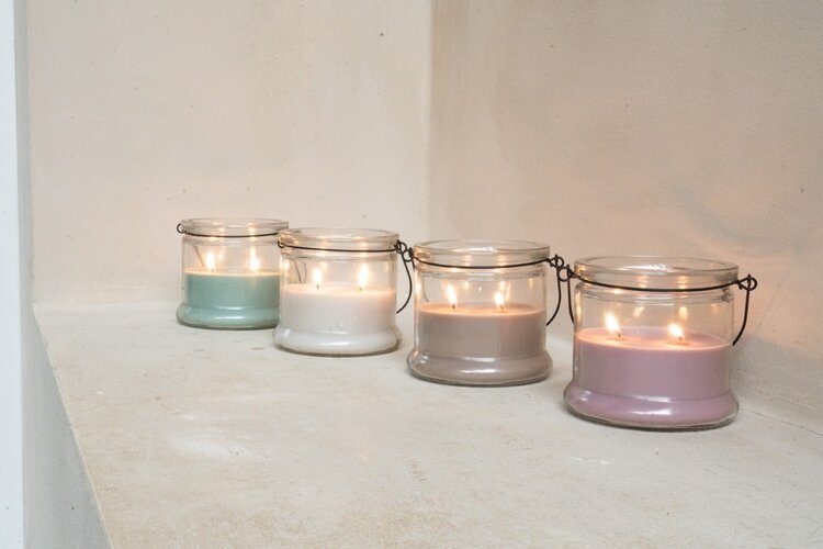 Home society Home Society | Kaars in glas greige