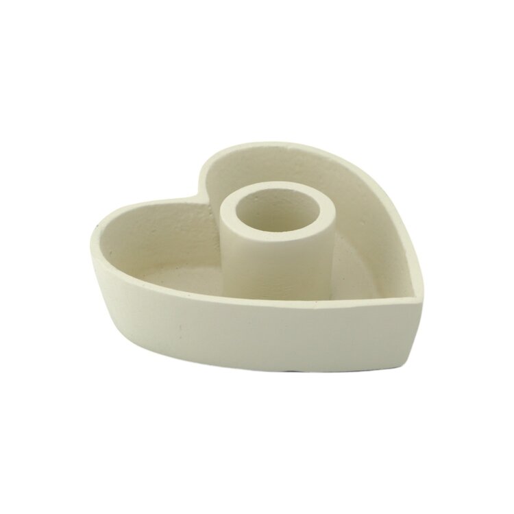 Home society Home Society | Kandelaar hartvorm Valentine off white