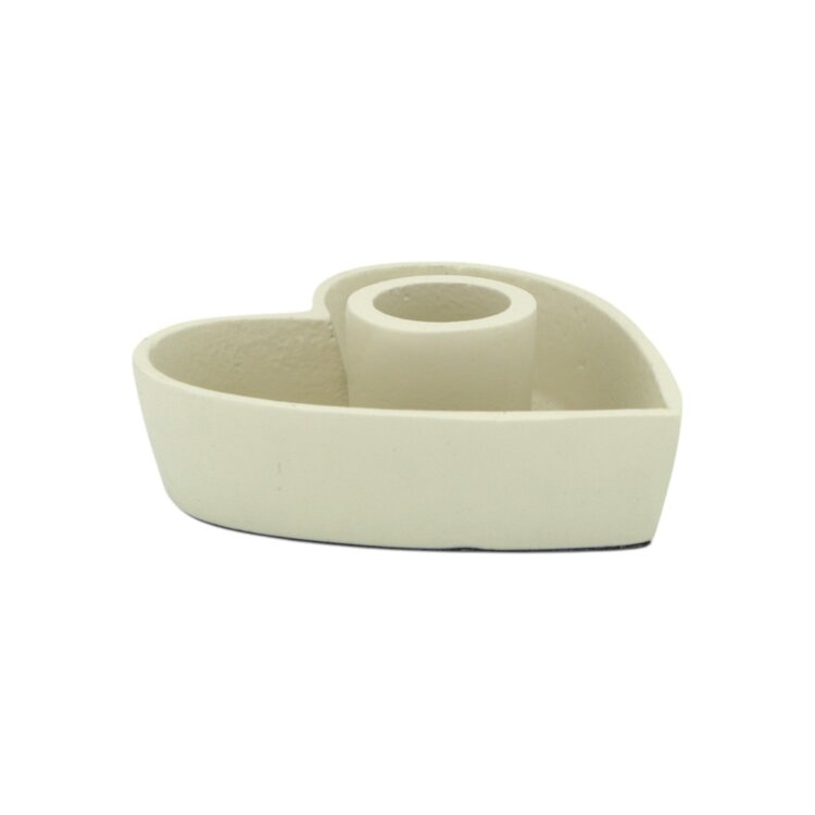 Home society Home Society | Kandelaar hartvorm Valentine off white
