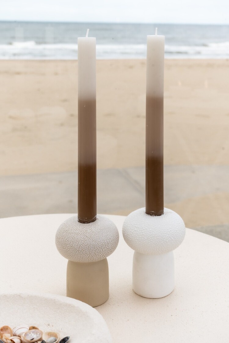 Home society Home Society | Dinerkaarsen Umber taupe (set2)