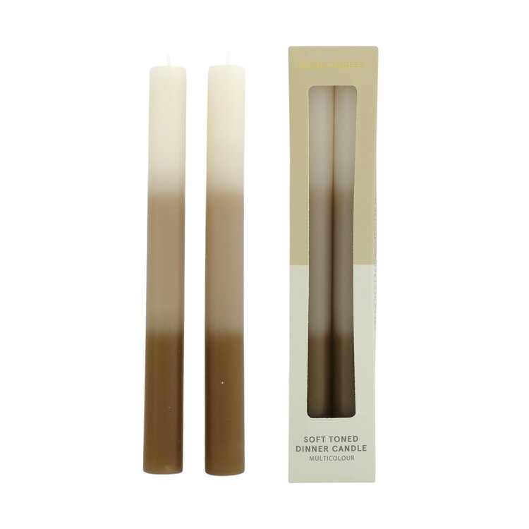 Home society Home Society | Dinerkaarsen Umber taupe (set2)