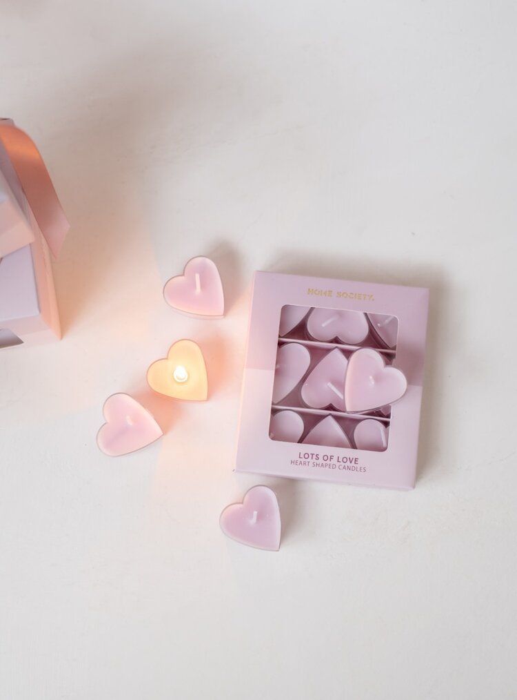 Home society Home Society | Kaarsjes in doosje lila (set9)