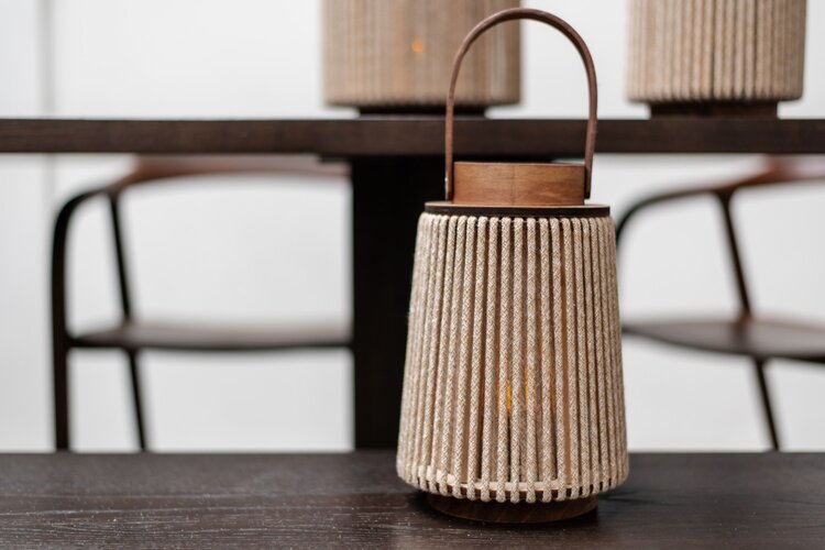 Home society Home Society | Lantaarn Sira beige 22,5cm