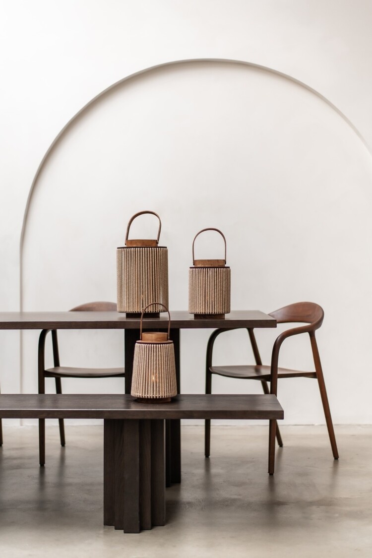 Home society Home Society | Lantaarn Sira beige 23,5cm