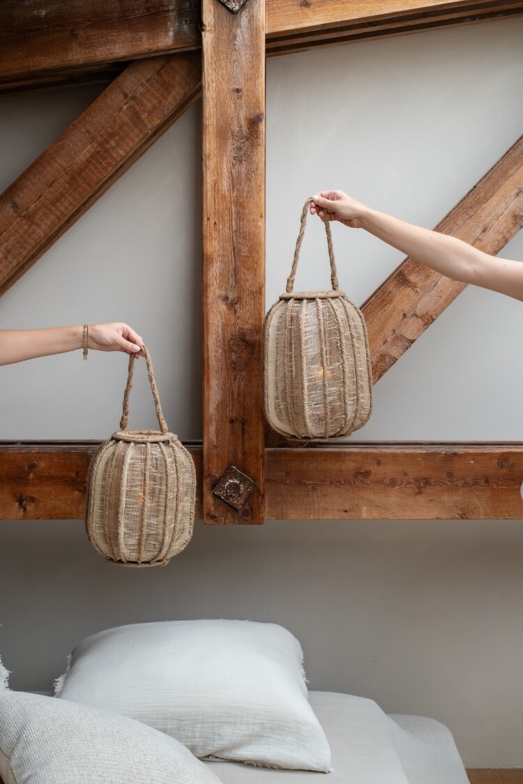 Home society Home Society | Lantaarn Nuvo bruin 29,5cm