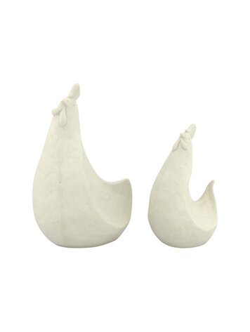 Home society Home Society | Kippen porselein wit (set2)