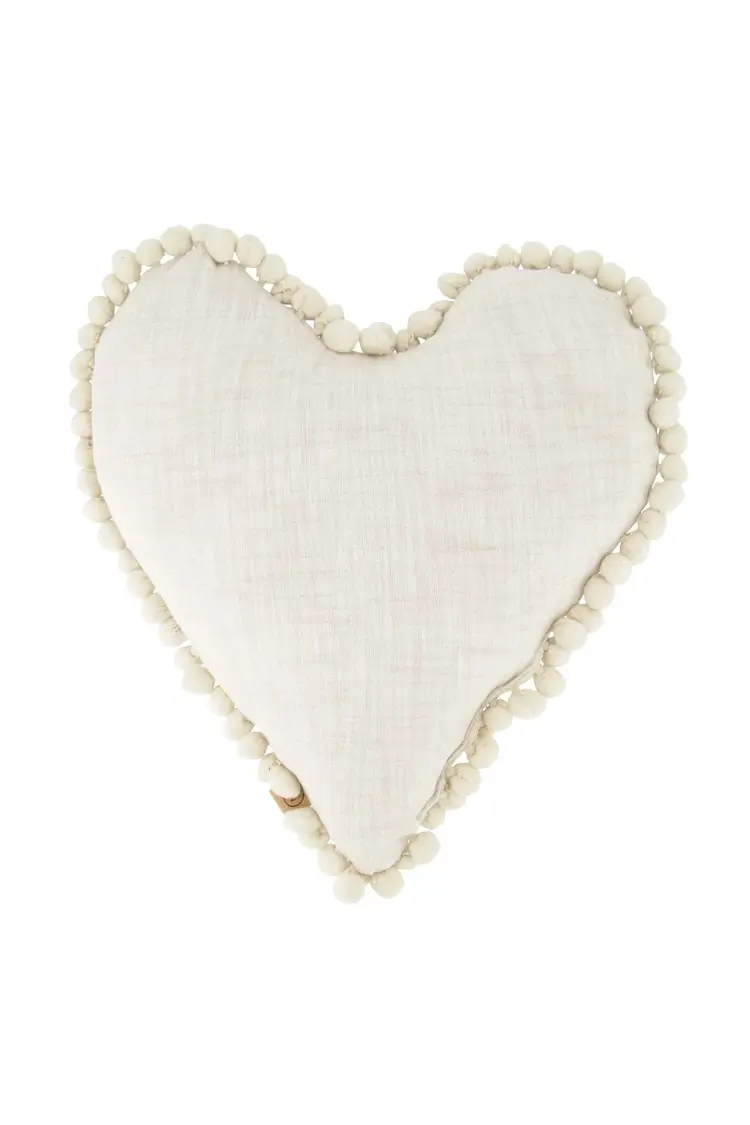 Zusss Zusss | Kussen hartvorm 36x40cm