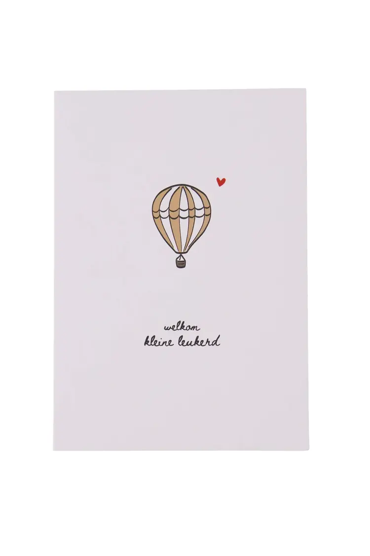 Zusss Zusss | Wenskaart welkom kleine leukerd