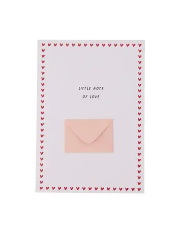 Zusss Zusss | Wenskaart mini envelopje little note of love