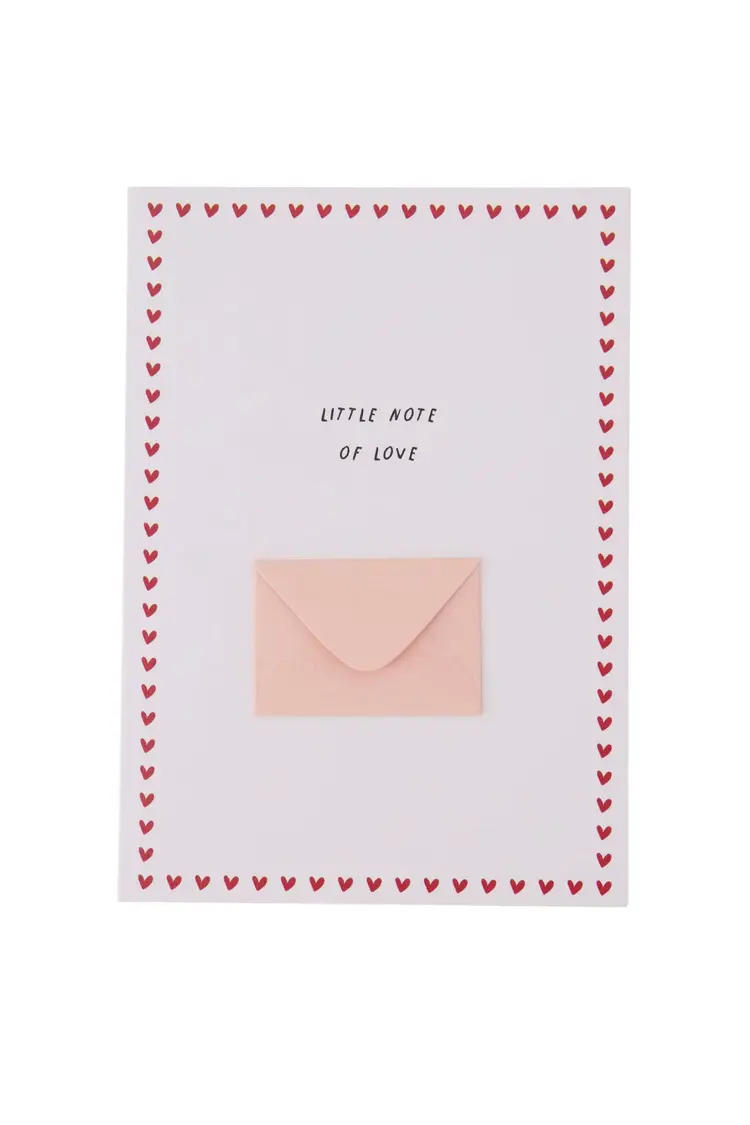 Zusss Zusss | Wenskaart mini envelopje little note of love