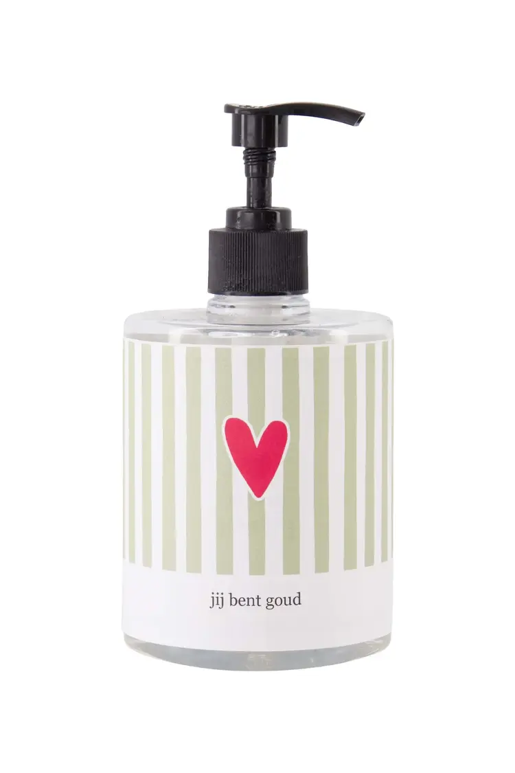 Zusss Zusss | Handzeep 500ml streep hartje tekst jij bent goud