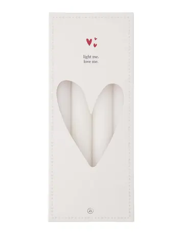 Zusss Zusss | Set van 4 rustieke kaarsen 20cm off white