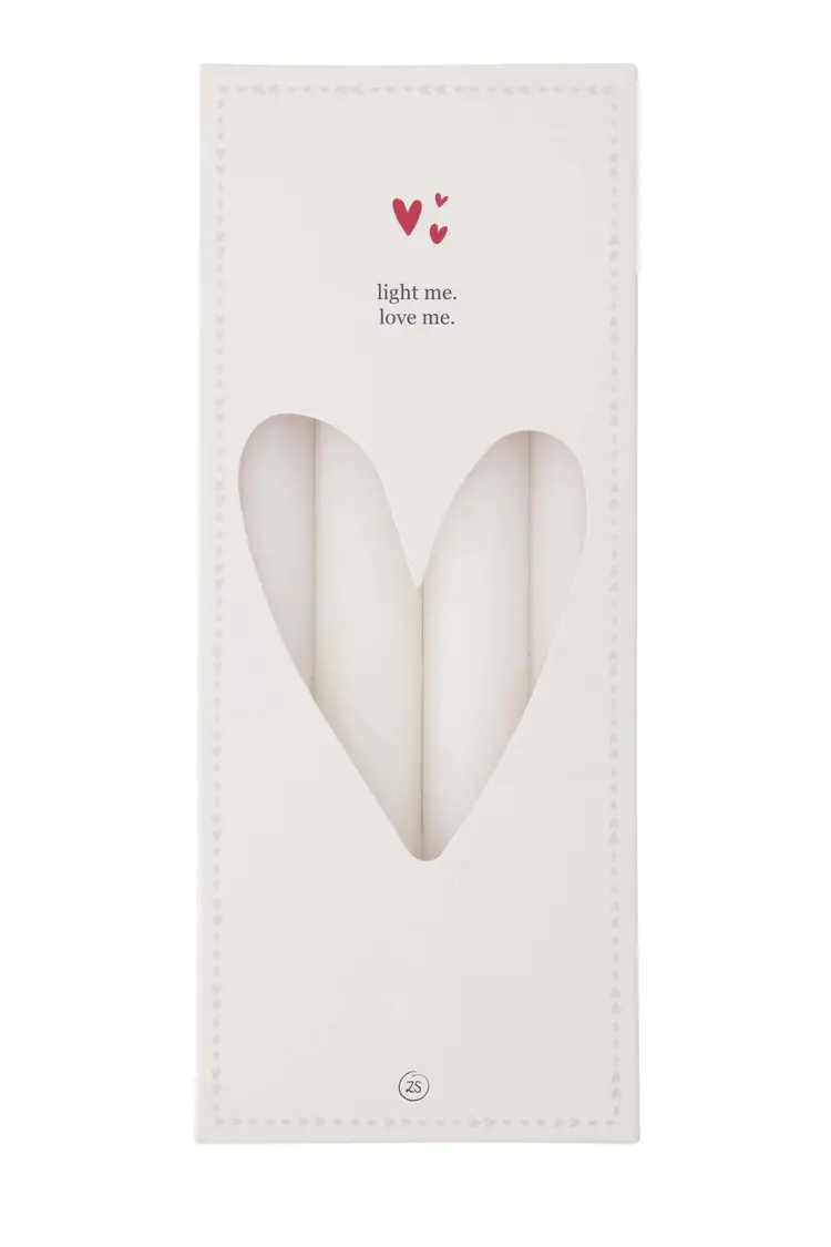 Zusss Zusss | Set van 4 rustieke kaarsen 20cm off white