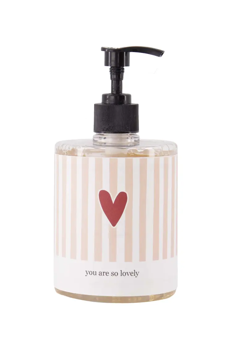 Zusss Zusss | Handzeep 500ml streep hartje you are so lovely