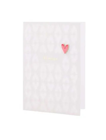 Zusss Zusss | Wenskaart broche hartje blij met jou