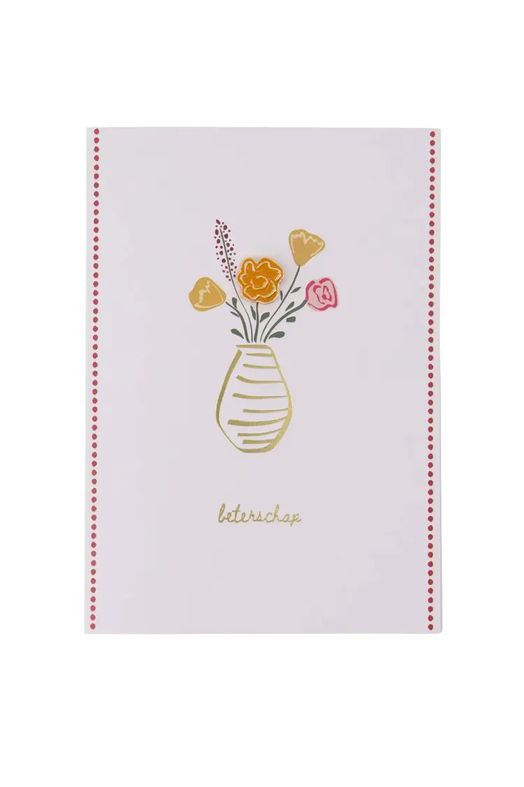 Zusss Zusss | Wenskaart broche beterschap