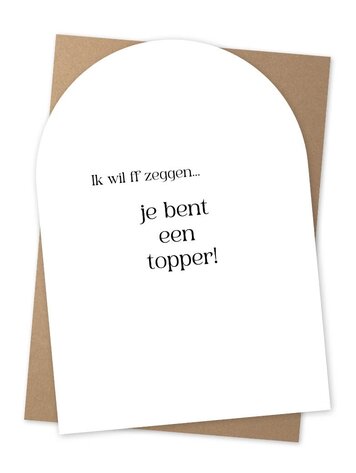 Jots Jots | Wenskaart je bent een topper