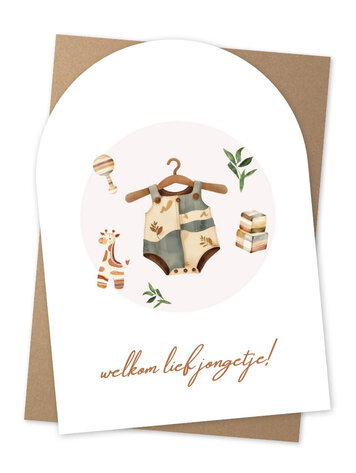Jots Jots | Wenskaart welkom lief jongetje