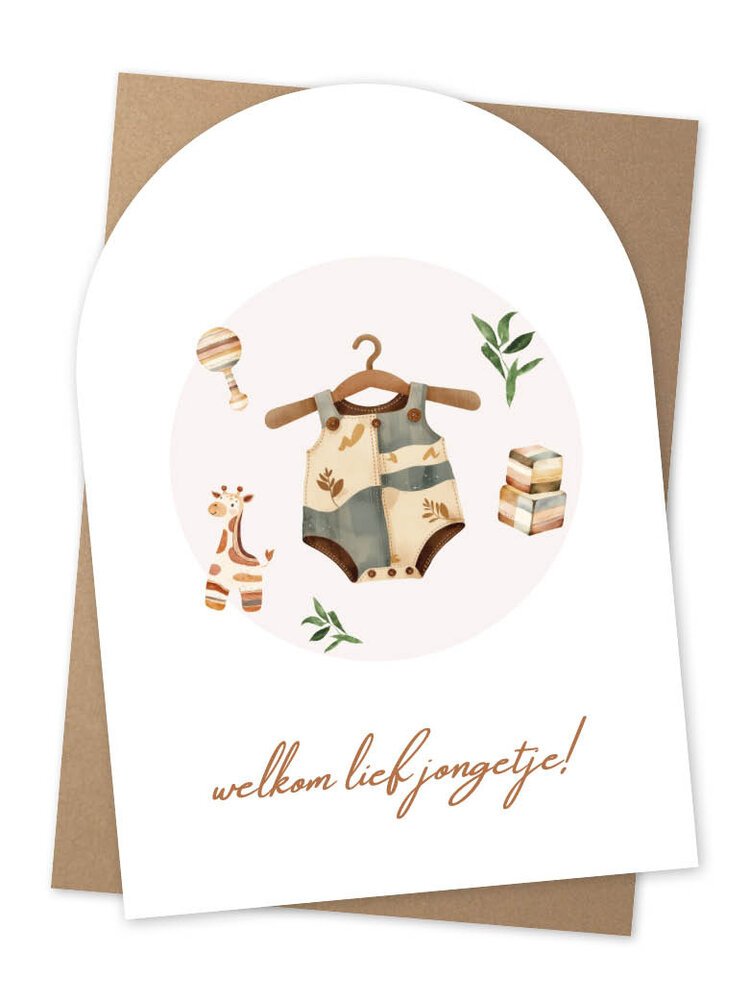Jots Jots | Wenskaart welkom lief jongetje