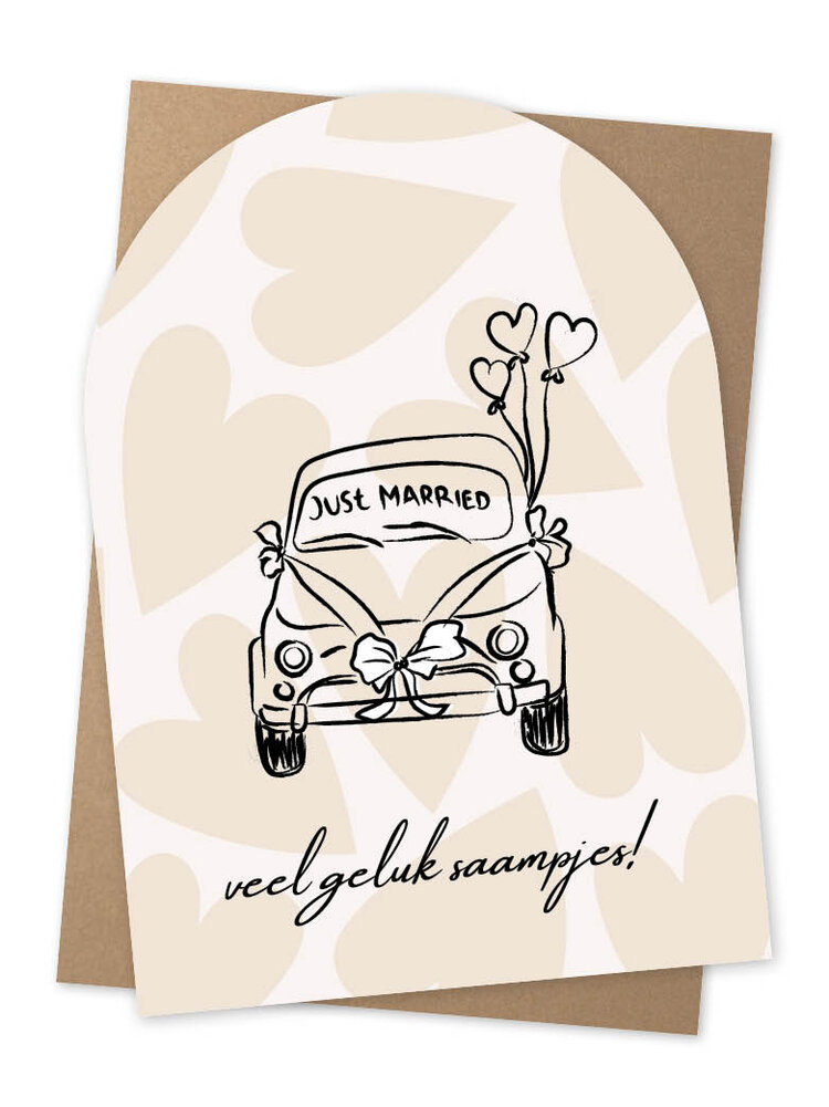 Jots Jots | Wenskaart just married