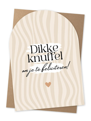 Jots Jots | Wenskaart knuffel om je te feliciteren