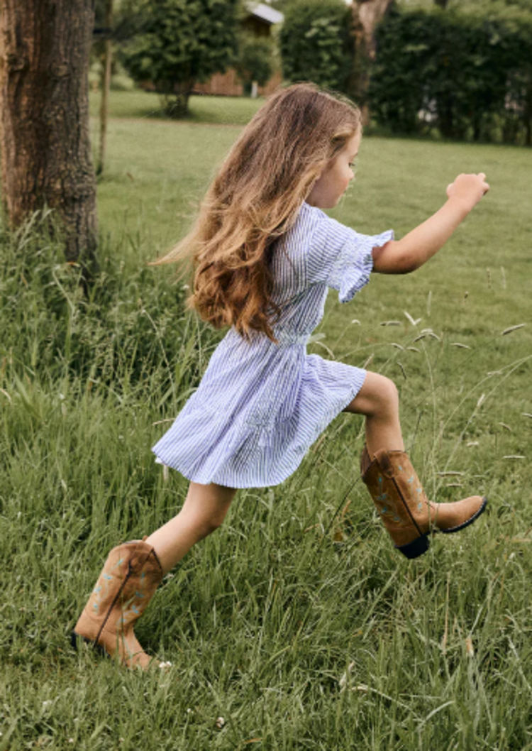 Daily7 Daily7 | Jurk Ruffle stripe