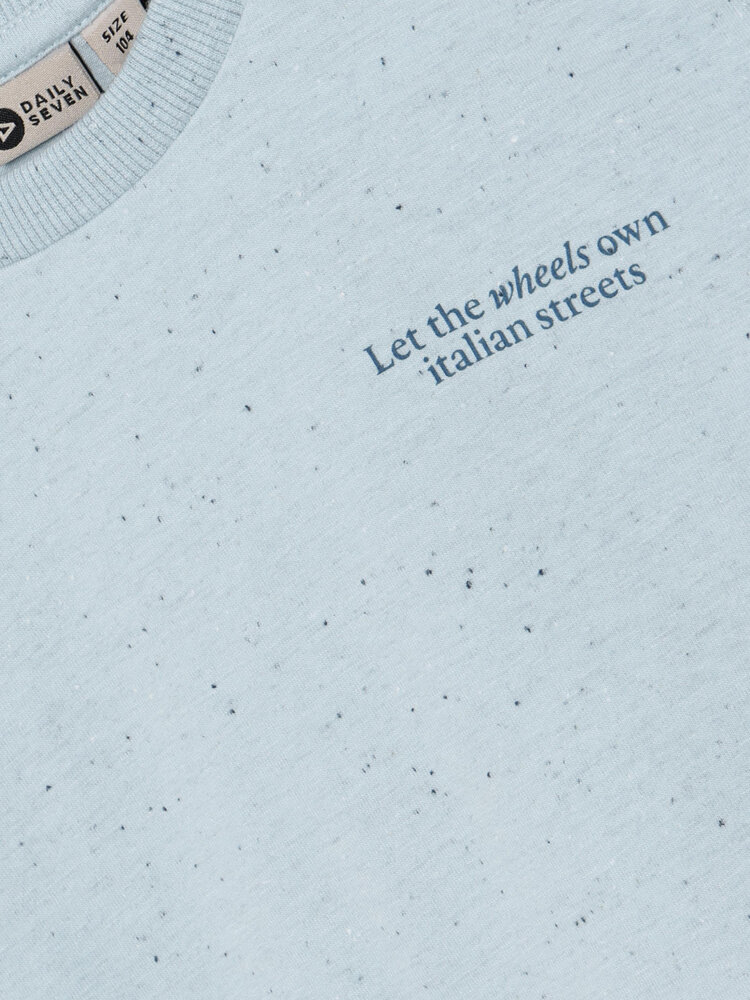 Daily7 Daily7 | T-shirt Nappy backprint blue