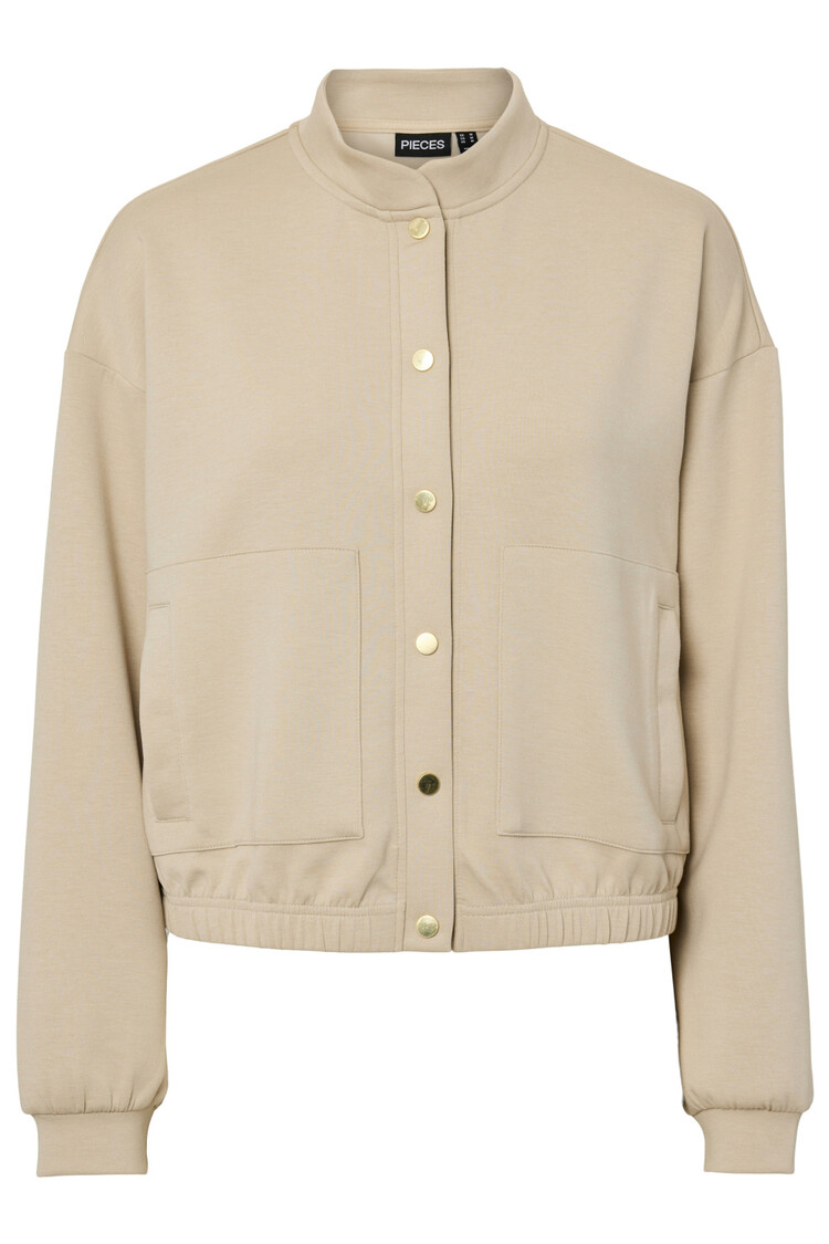 Pieces Pieces | Sweater bomber Talia silver lining