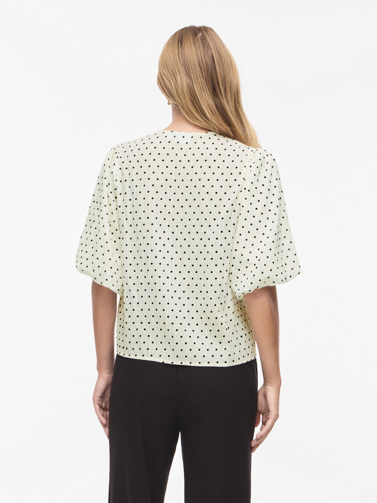 Vila Vila | Top Ea cloud dancer black dots