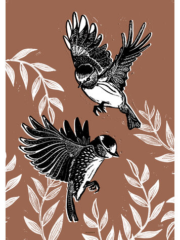 Villa Madelief VM | Tuinposter Vrij als een vogel bruin