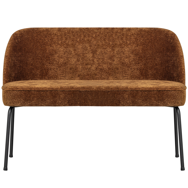 WOOOD Woood | Eetbank Vogue chenille middenbruin