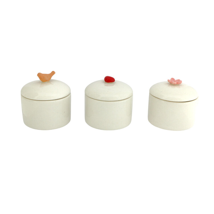 Home society Home Society | Doosje met deksel wit(pst)