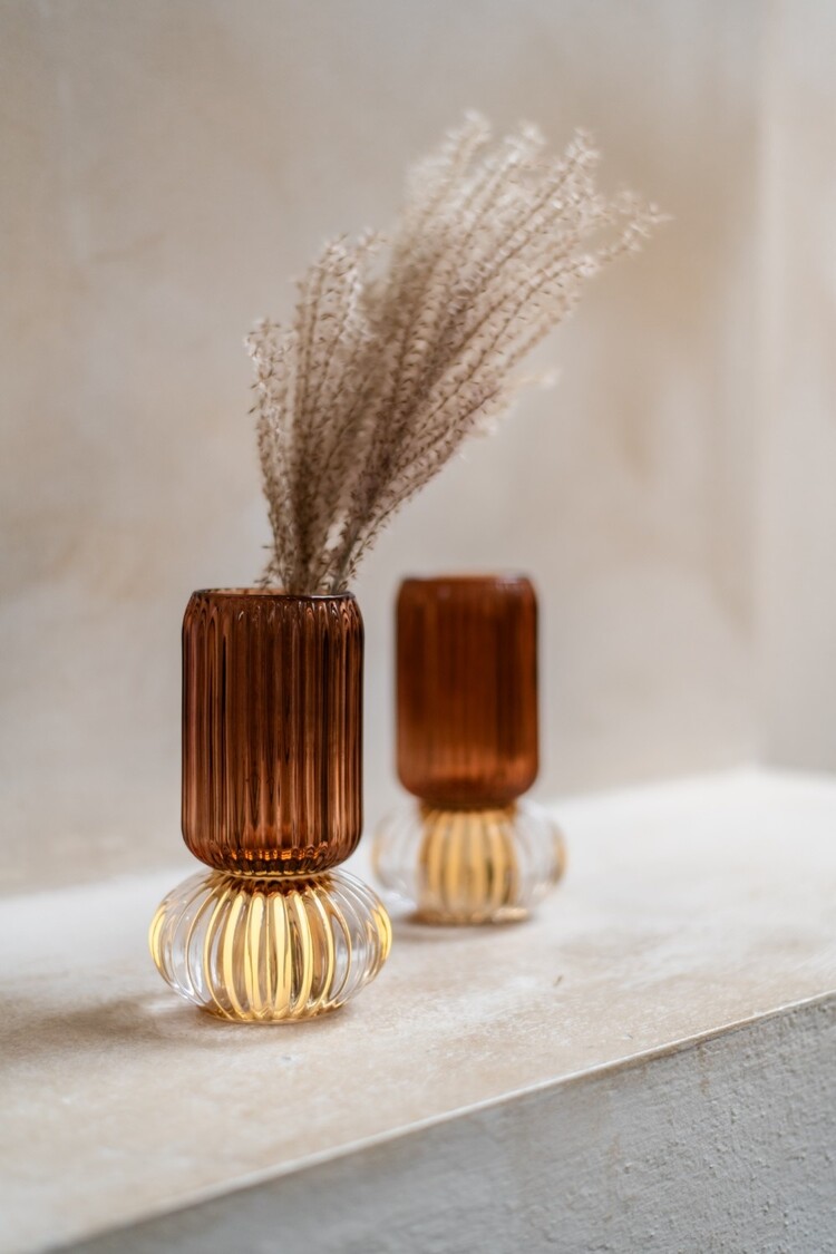 Home society Home Society | Vaasje met led beige