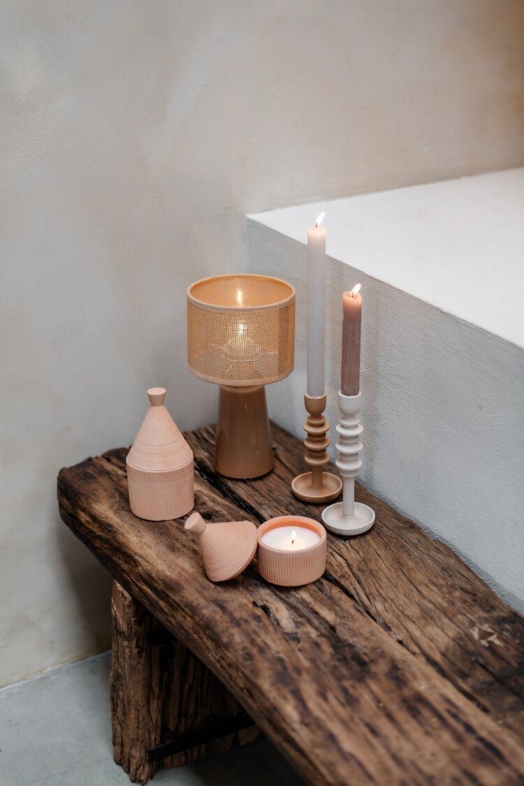 Home society Home Society | Kandelaar Vera terracotta 16cm