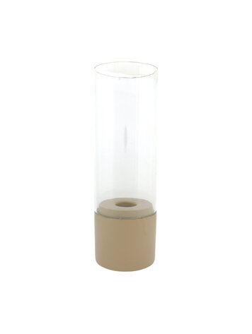 Home society Home Society | Windlicht Mindy taupe 31,5cm
