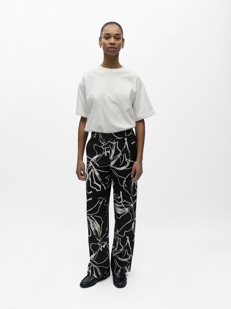 Object Object | Broek Sanne wide black sandshell