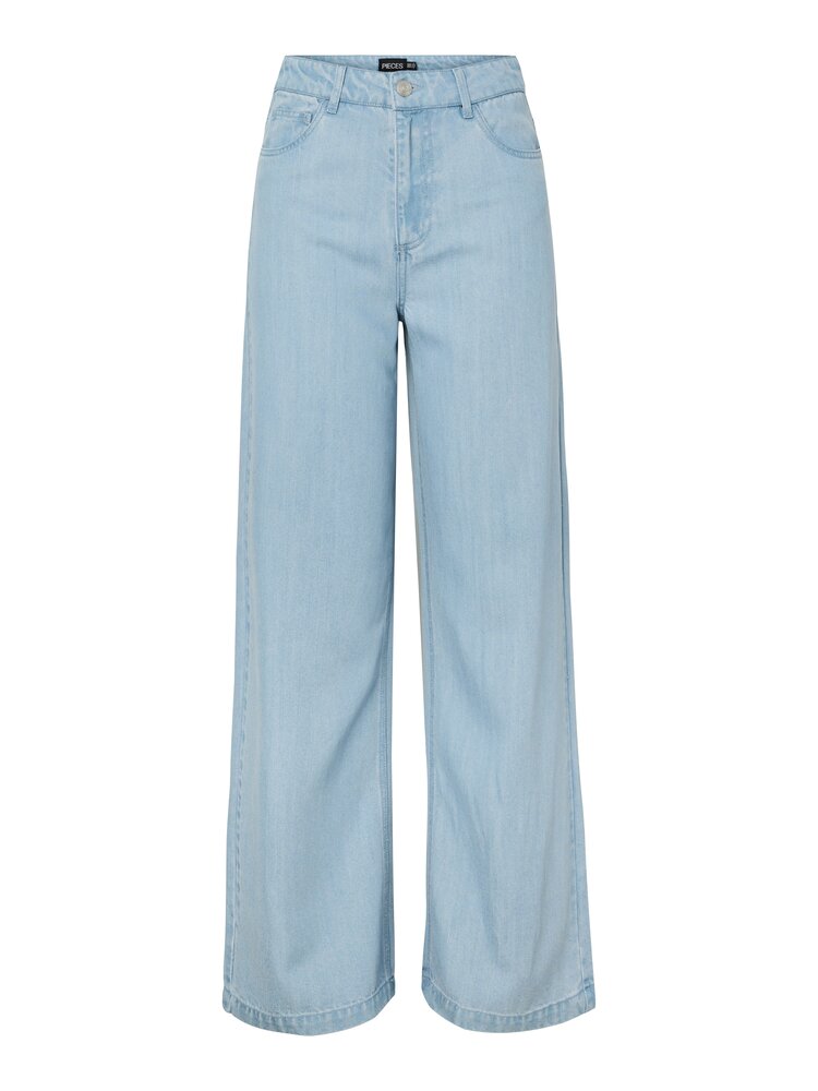 Pieces Pieces | Broek Smidi wide light blue denim jeans