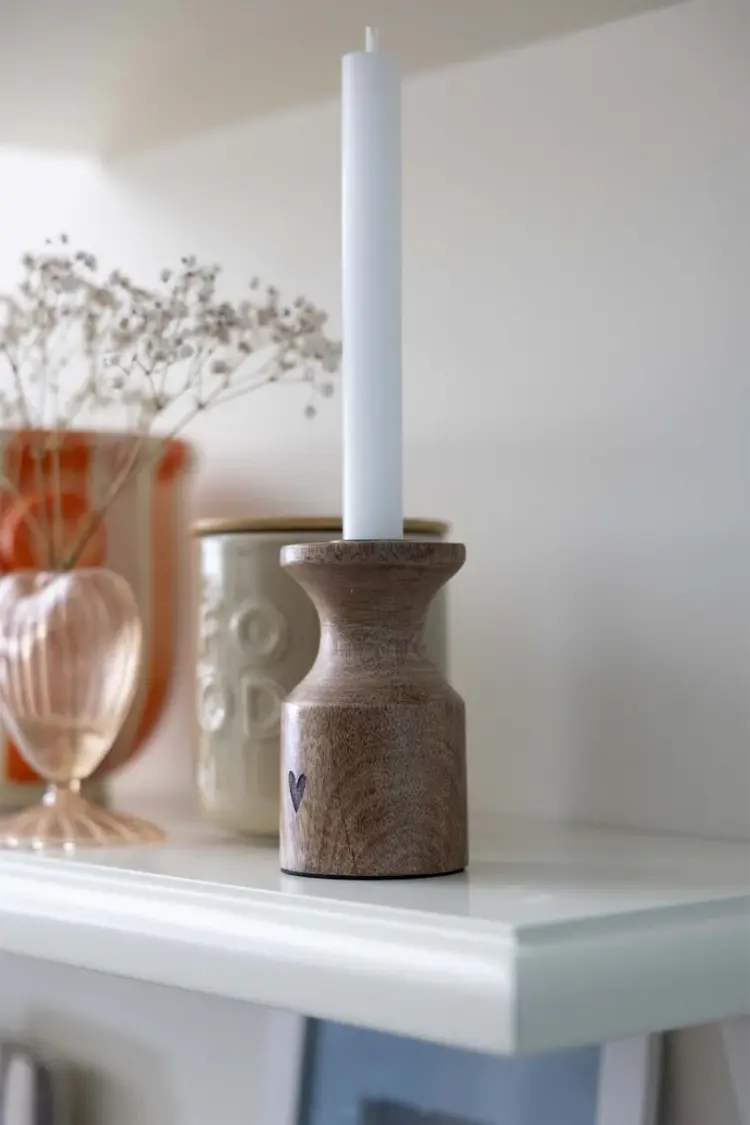 Zusss Zusss | Kandelaar hout hartje naturel