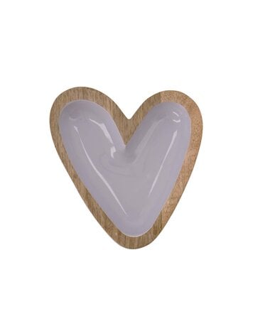 Zusss Zusss | Houten kom hartje blauw