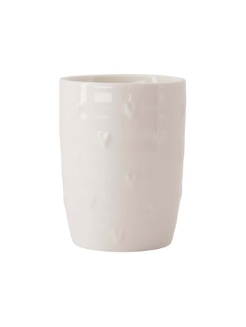 Zusss Zusss | Koffiemok hartjes wit parelmoer