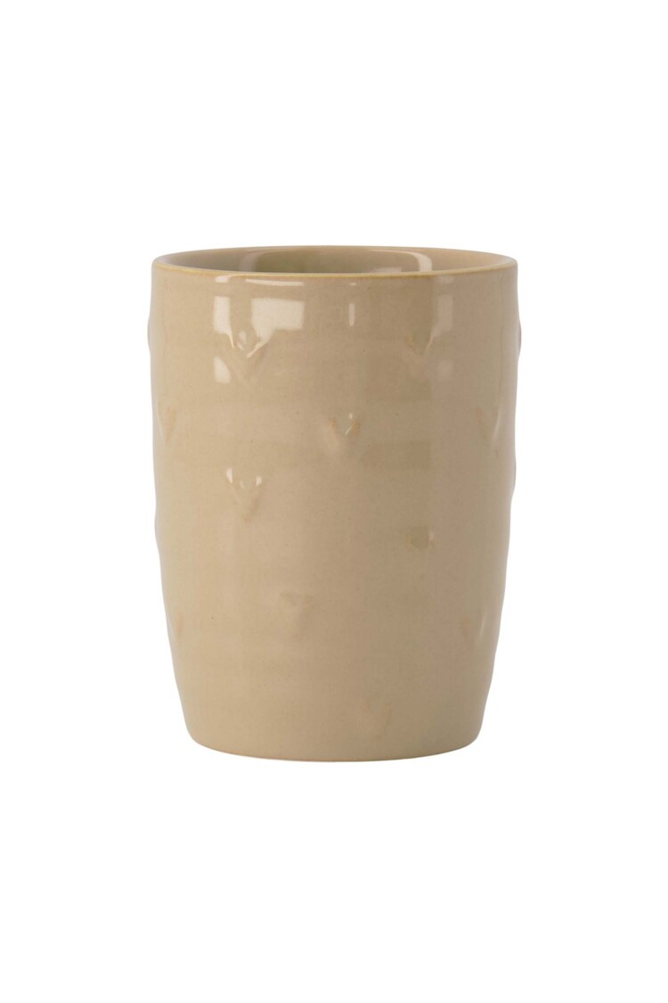 Zusss Zusss | Koffiemok hartjes zand parelmoer