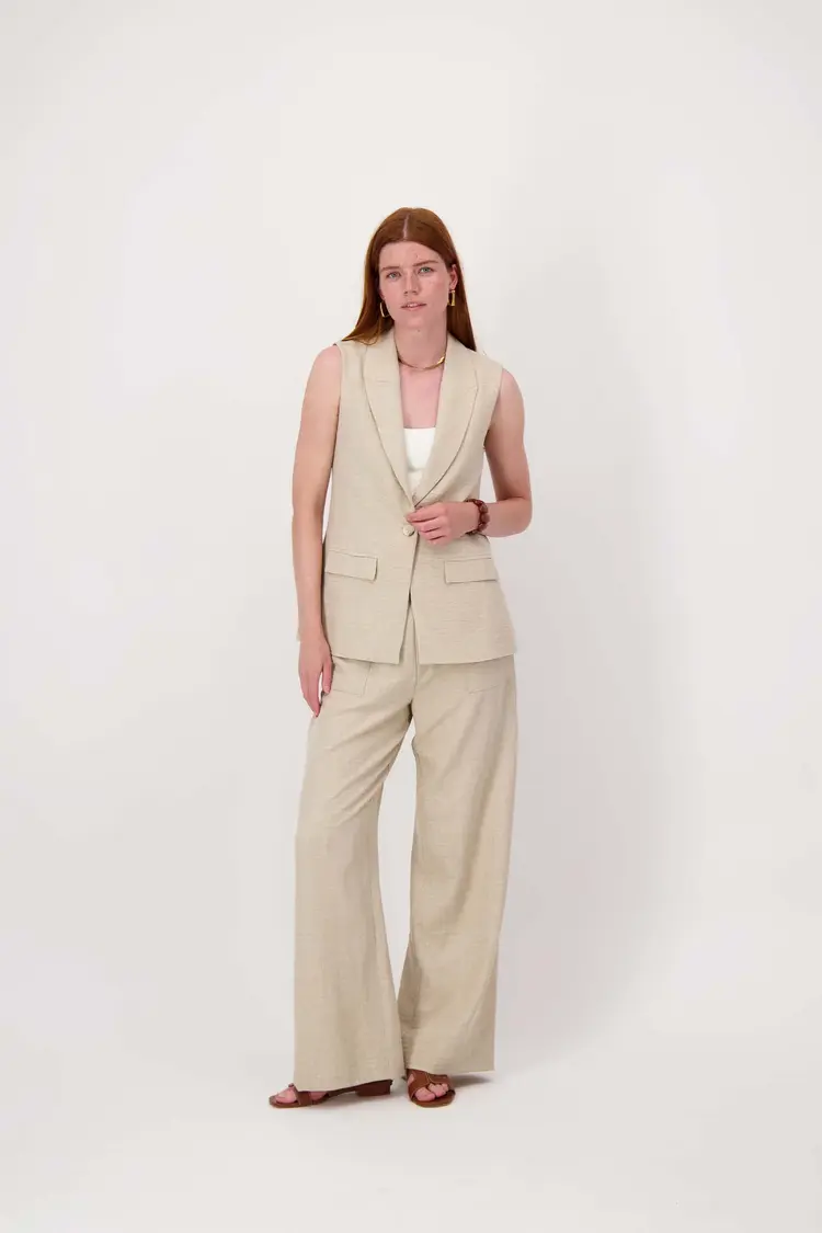 Zusss Zusss | Losvallende broek met stretch