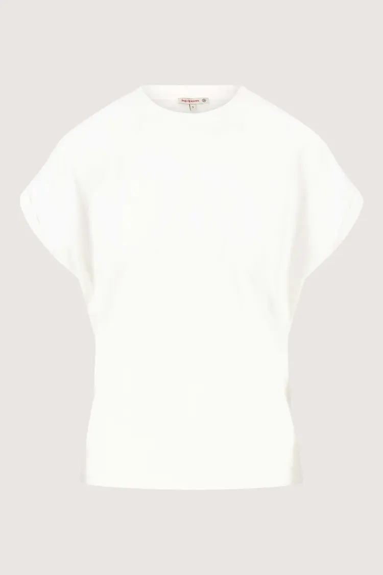 Zusss Zusss | T-shirt met opgerolde mouw en print