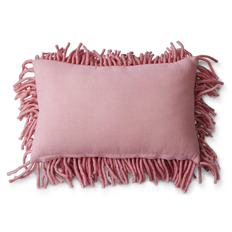 HK Living HK Living | Kussen rugged wool pink 60x40cm