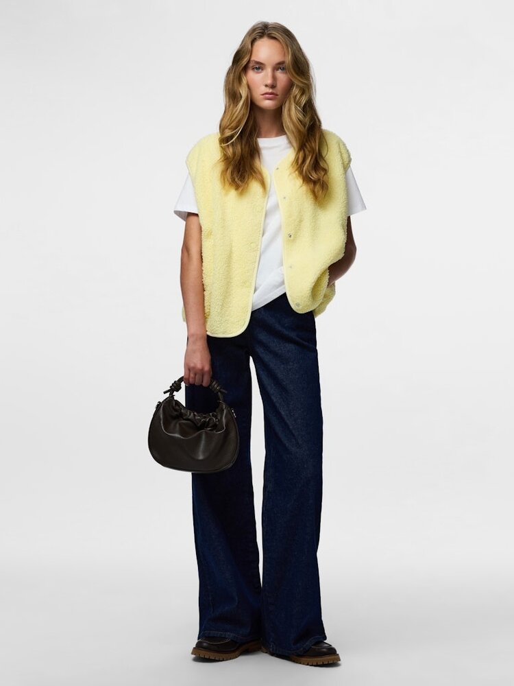 Pieces Pieces | Teddy vest Katty french vanilla NOOS