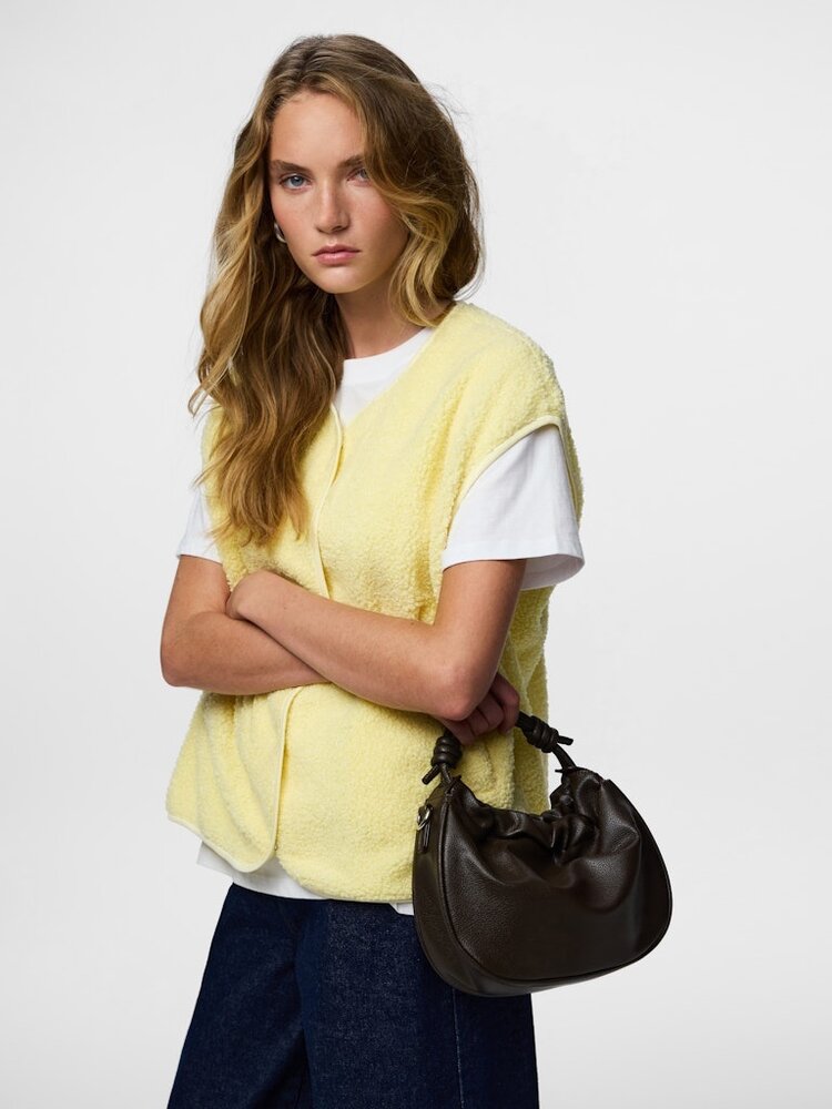 Pieces Pieces | Teddy vest Katty french vanilla NOOS